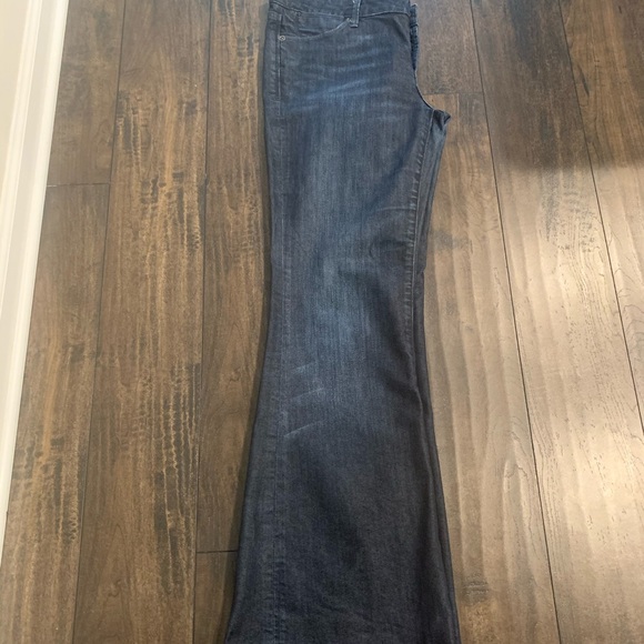 Mark + OSA dark denim flared jean - Picture 2 of 6